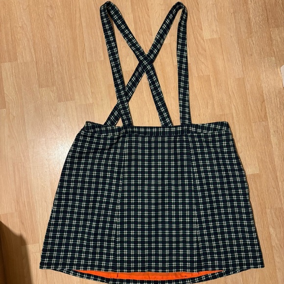 New with Tags Anthropologie Maeve Plaid Pinafore Skirt - Picture 6 of 7